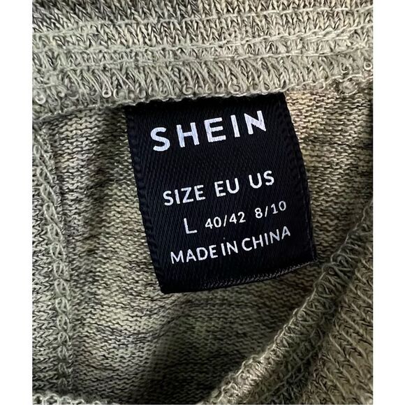 SHEIN Green Sleeveless High Neck Professional Blouse - Picture 2 of 4